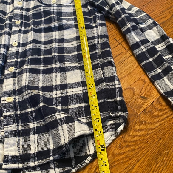 American Eagle Super Soft Plaid Hooded Flannel Shirt XS - Picture 4 of 7